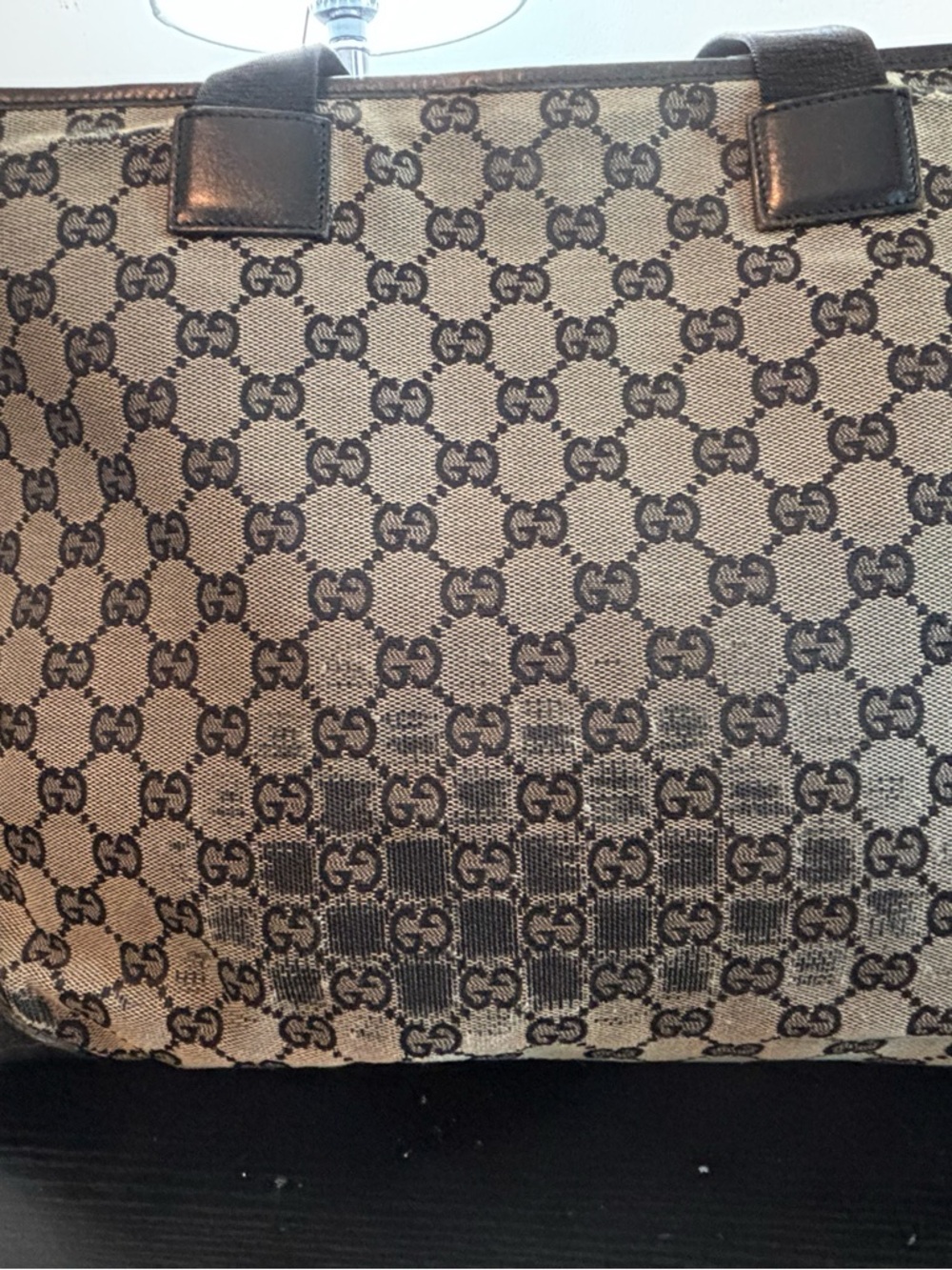 Authentic Vintage Gucci GG Canvas Tote – Tom Ford Era – Large Front Pocket - Picture 5 of 14